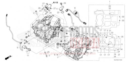 CARTER MOTEUR (CB500FA) CB500FAT de 2026
